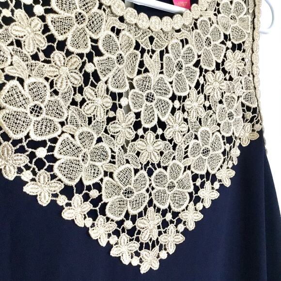 Lilly Pulitzer Nala Lace Soft Shift Sleeveless Dress True Navy Size 10 - Picture 4 of 8